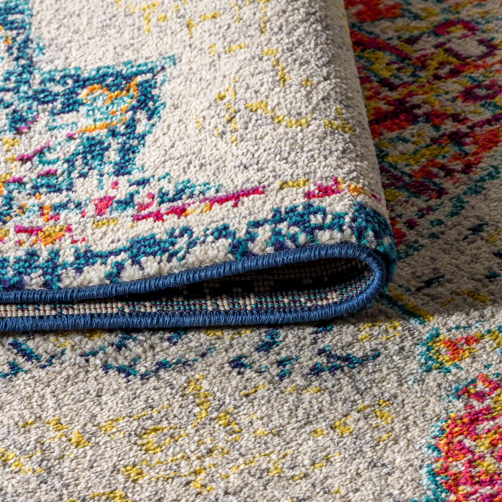 Imara Bohemian Flair Boho Vintage Medallion Area Rug. Picture 7