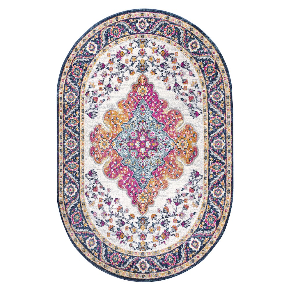 Bohemian Flair Boho Vintage Medallion Area Rug. Picture 1