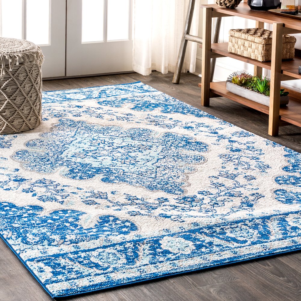 Bohemian Flair Boho Vintage Medallion Area Rug. Picture 2