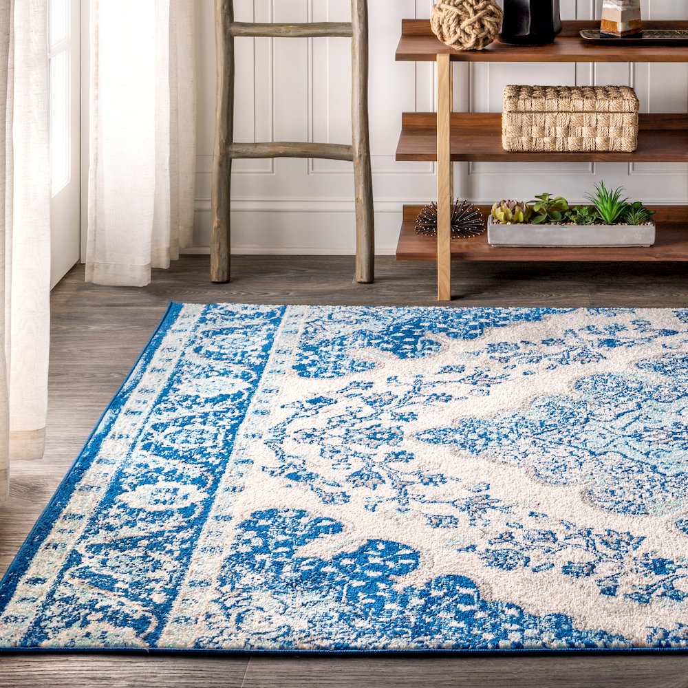 Bohemian Flair Boho Vintage Medallion Area Rug. Picture 3