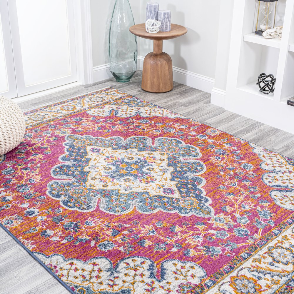 Bohemian Flair Boho Vintage Medallion Area Rug. Picture 4