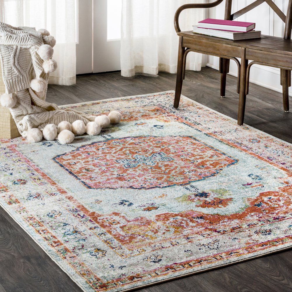 Andalus Vintage Medallion Area Rug. Picture 2