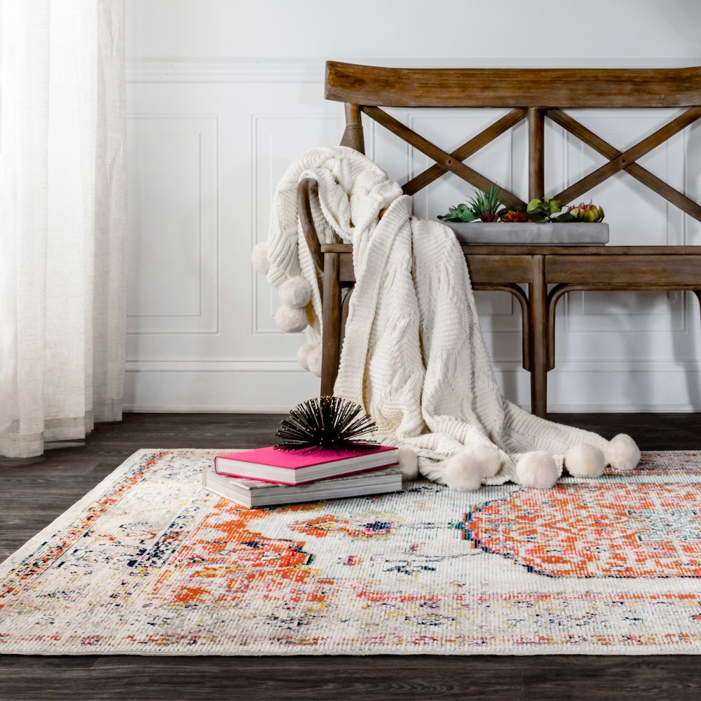 Andalus Vintage Medallion Area Rug. Picture 3