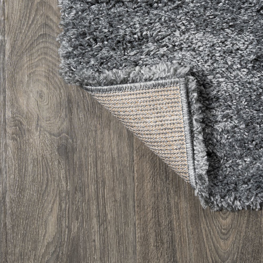 Groovy Solid Shag Area Rug. Picture 3
