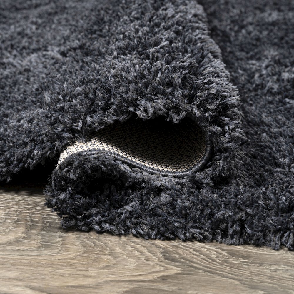 Groovy Solid Shag Area Rug. Picture 5