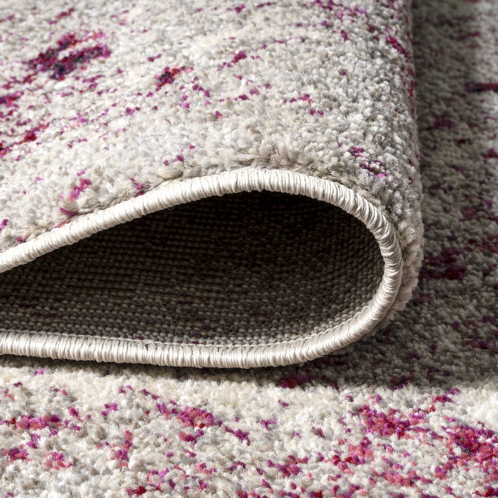 Contemporary Pop Modern Abstract Vintage Faded Area Rug. Picture 9