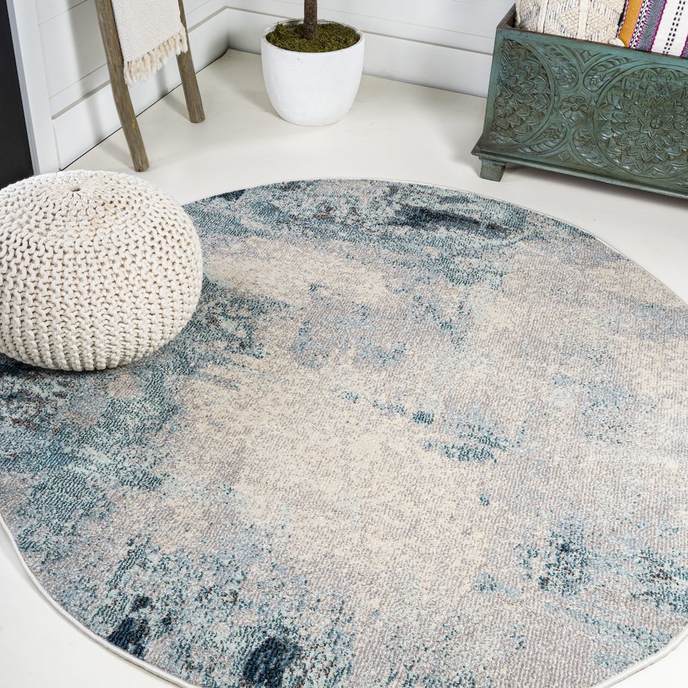 Contemporary Pop Modern Abstract Vintage Area Rug. Picture 2