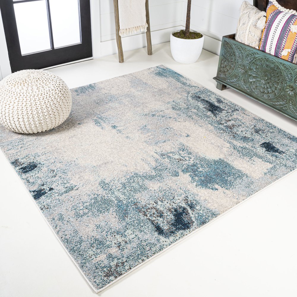 Contemporary Pop Modern Abstract Vintage Area Rug. Picture 2