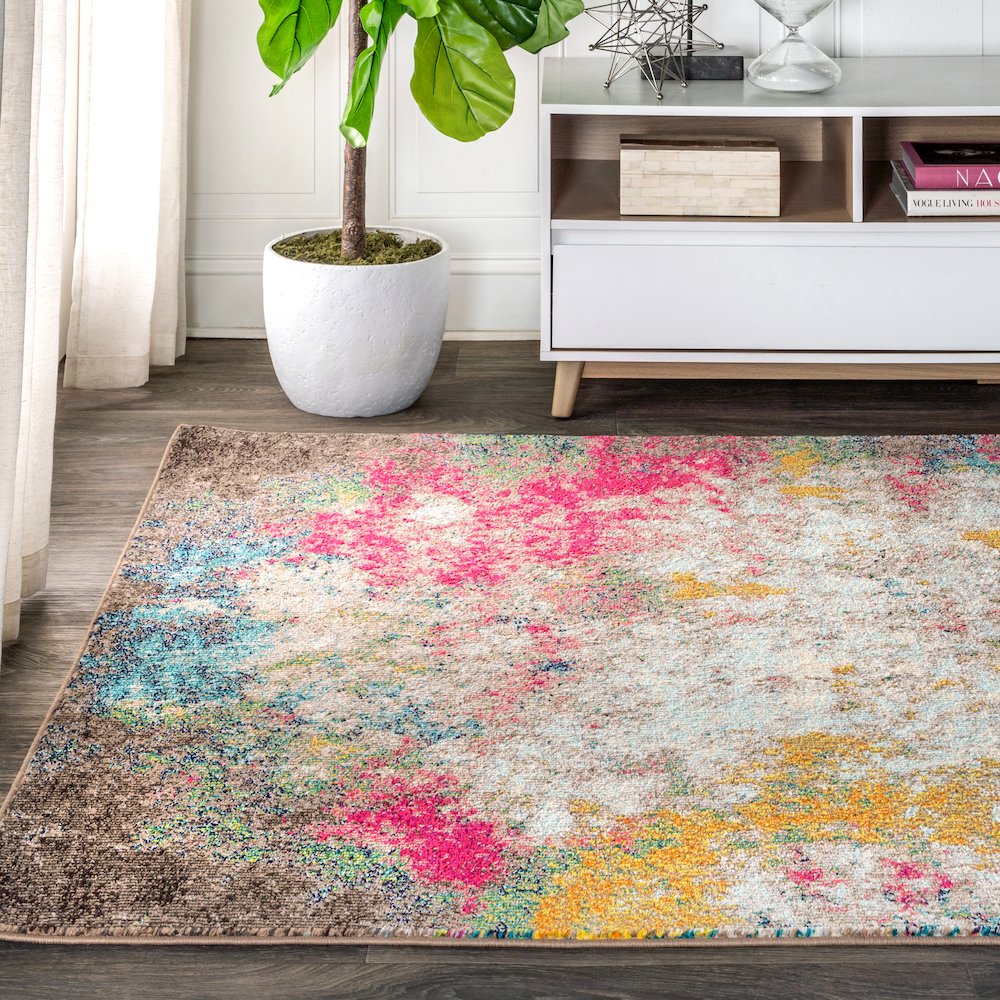 Contemporary Pop Modern Abstract Area Rug. Picture 3