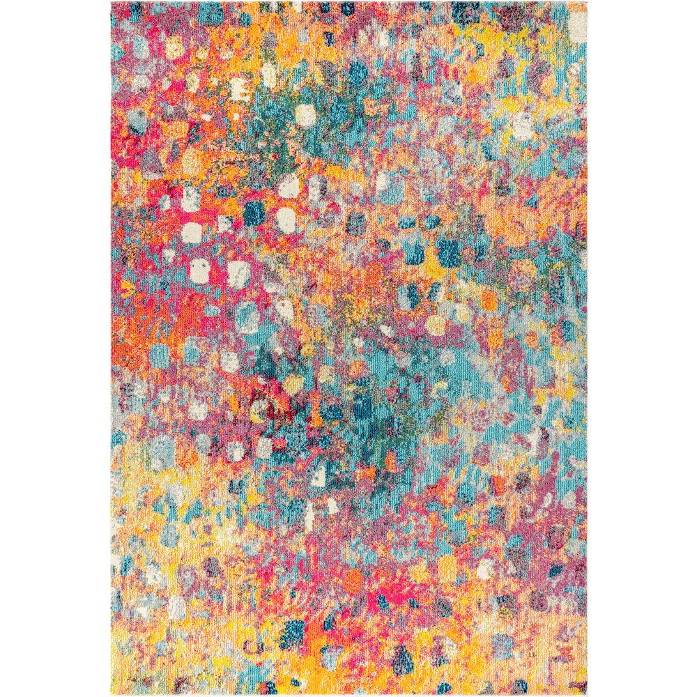 Inspired Contemporary Pop Modern Abstract Area Rug. Picture 1