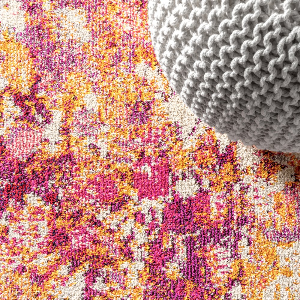 Inspired Contemporary Pop Modern Abstract Area Rug. Picture 6