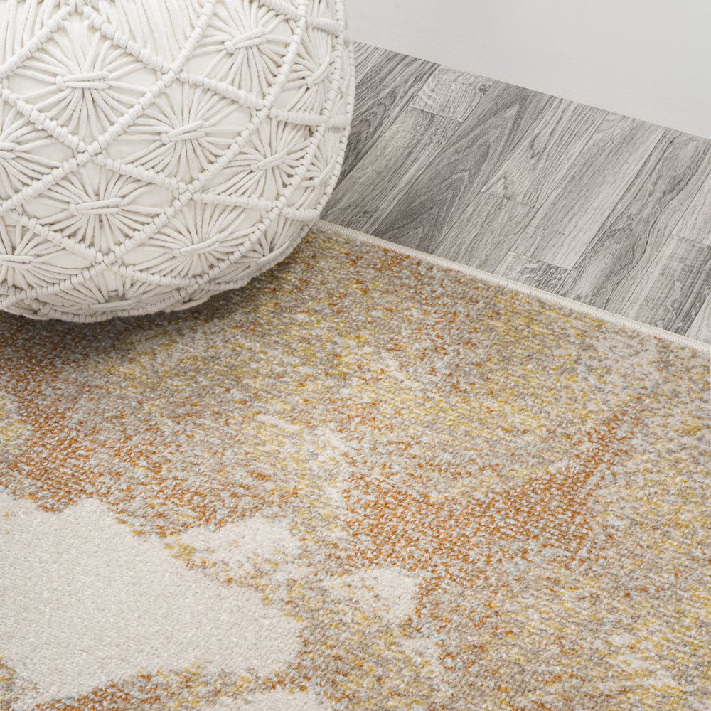 Petalo Abstract Two Tone Modern Area Rug. Picture 7