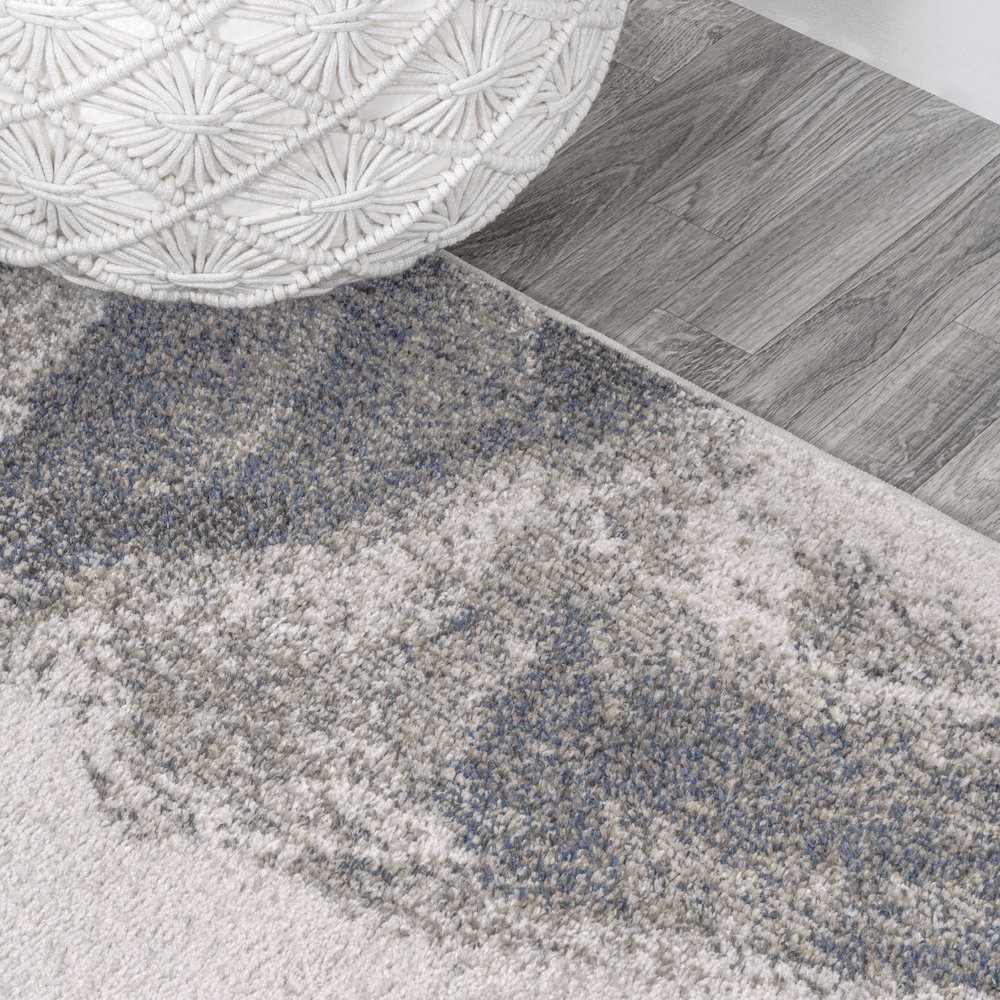 Petalo Abstract Two Tone Modern Area Rug. Picture 7