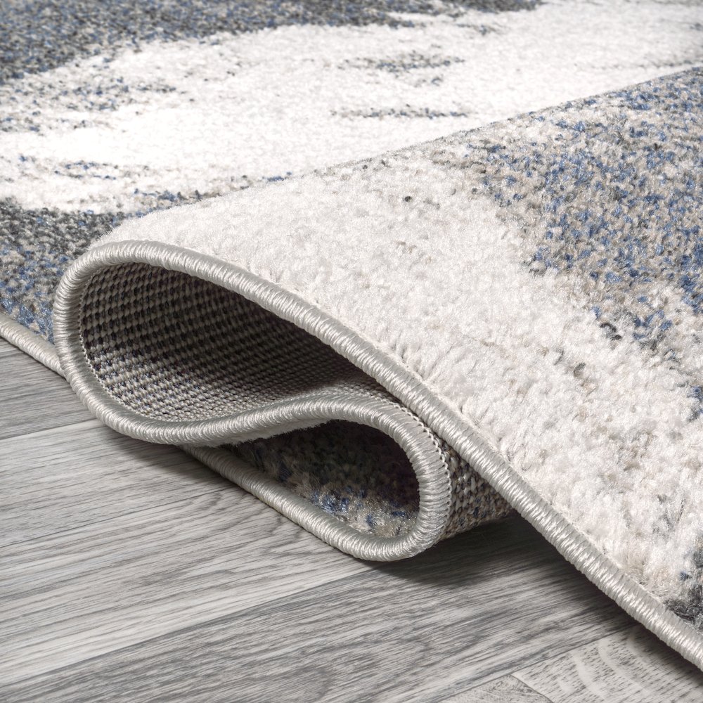 Petalo Abstract Two Tone Modern Area Rug. Picture 9