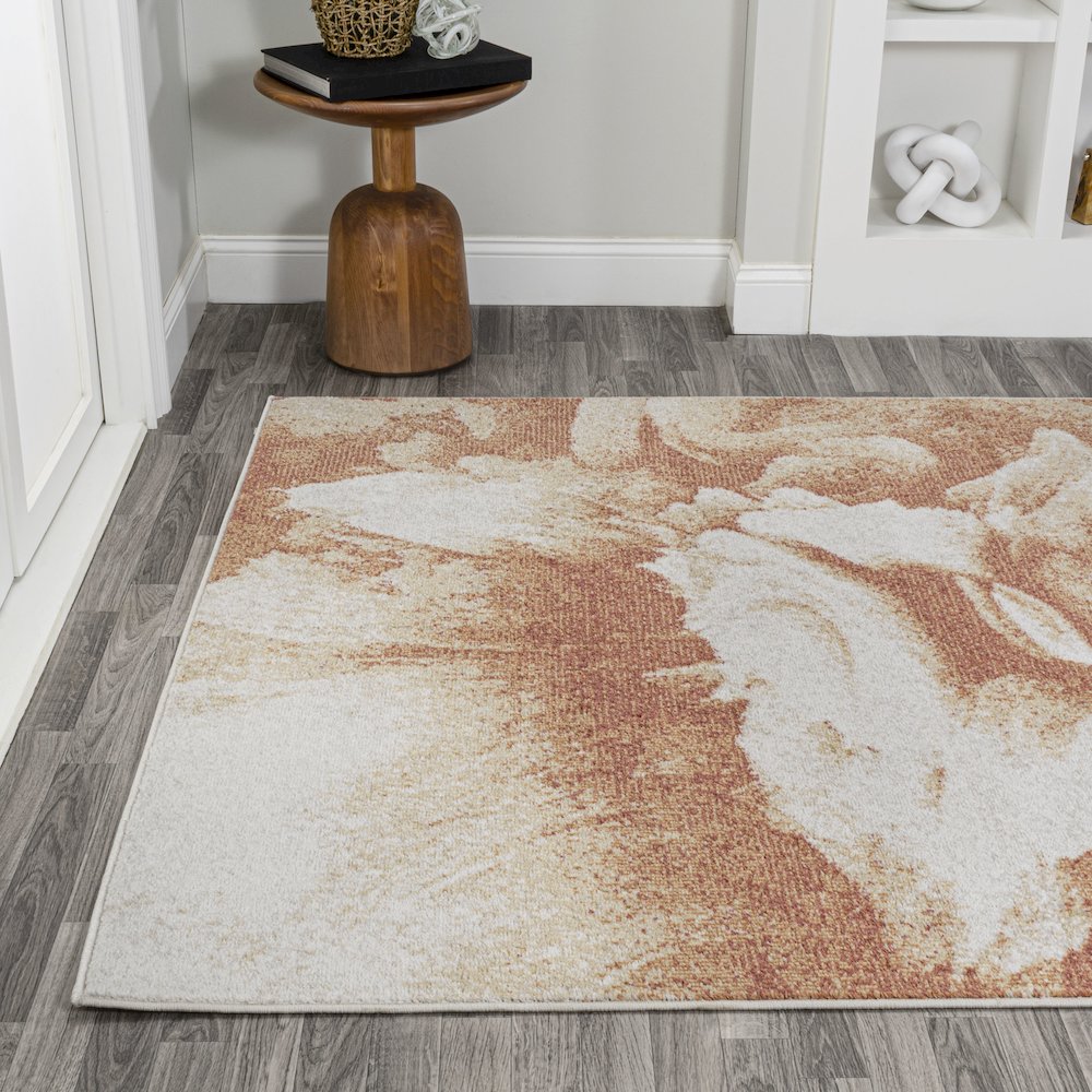Petalo Abstract Two Tone Modern Area Rug. Picture 3