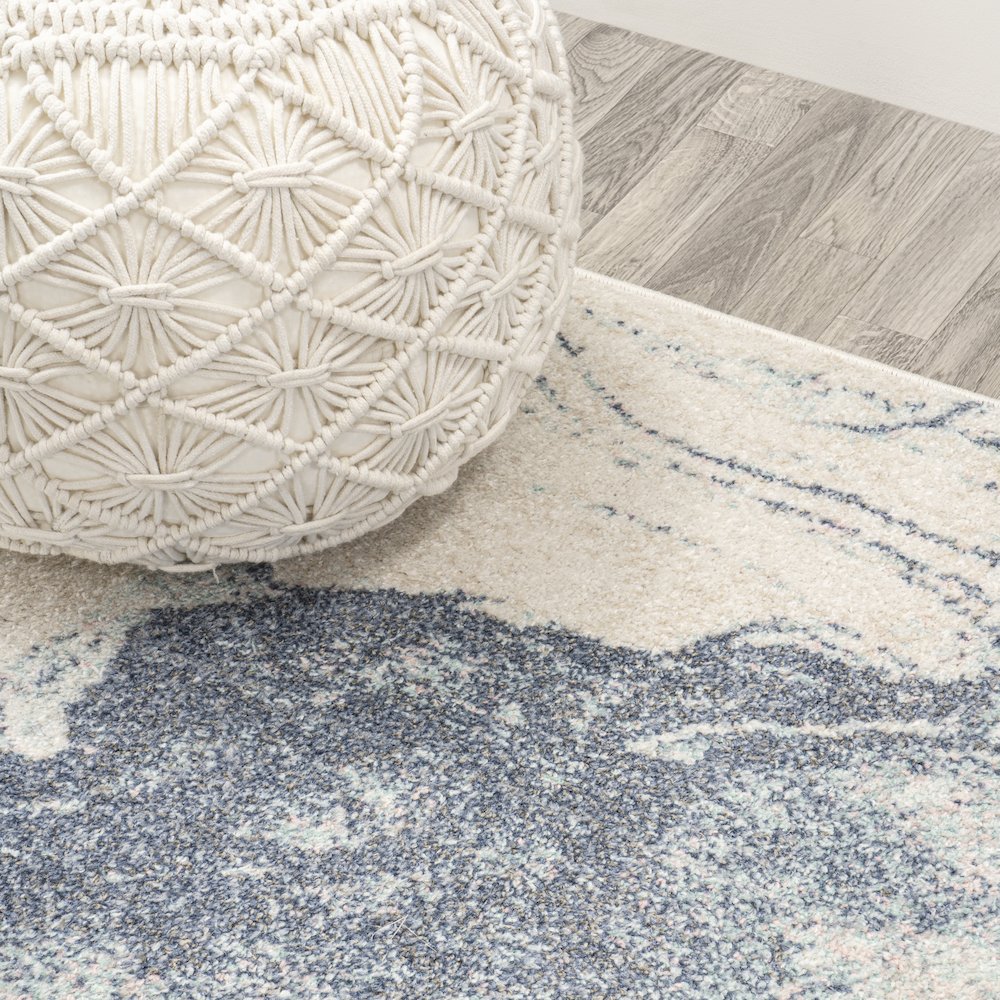 Marmo Abstract Marbled Modern Area Rug. Picture 7