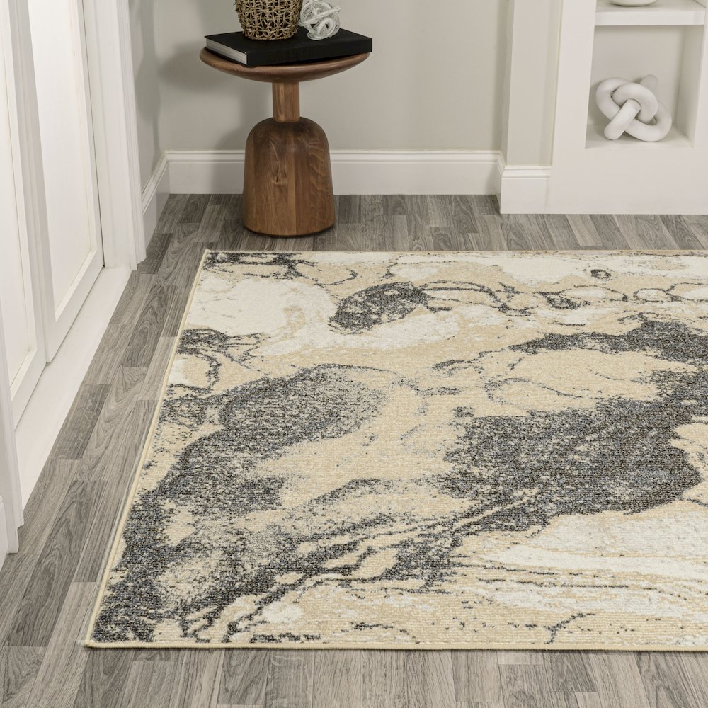 Marmo Abstract Marbled Modern Area Rug. Picture 3