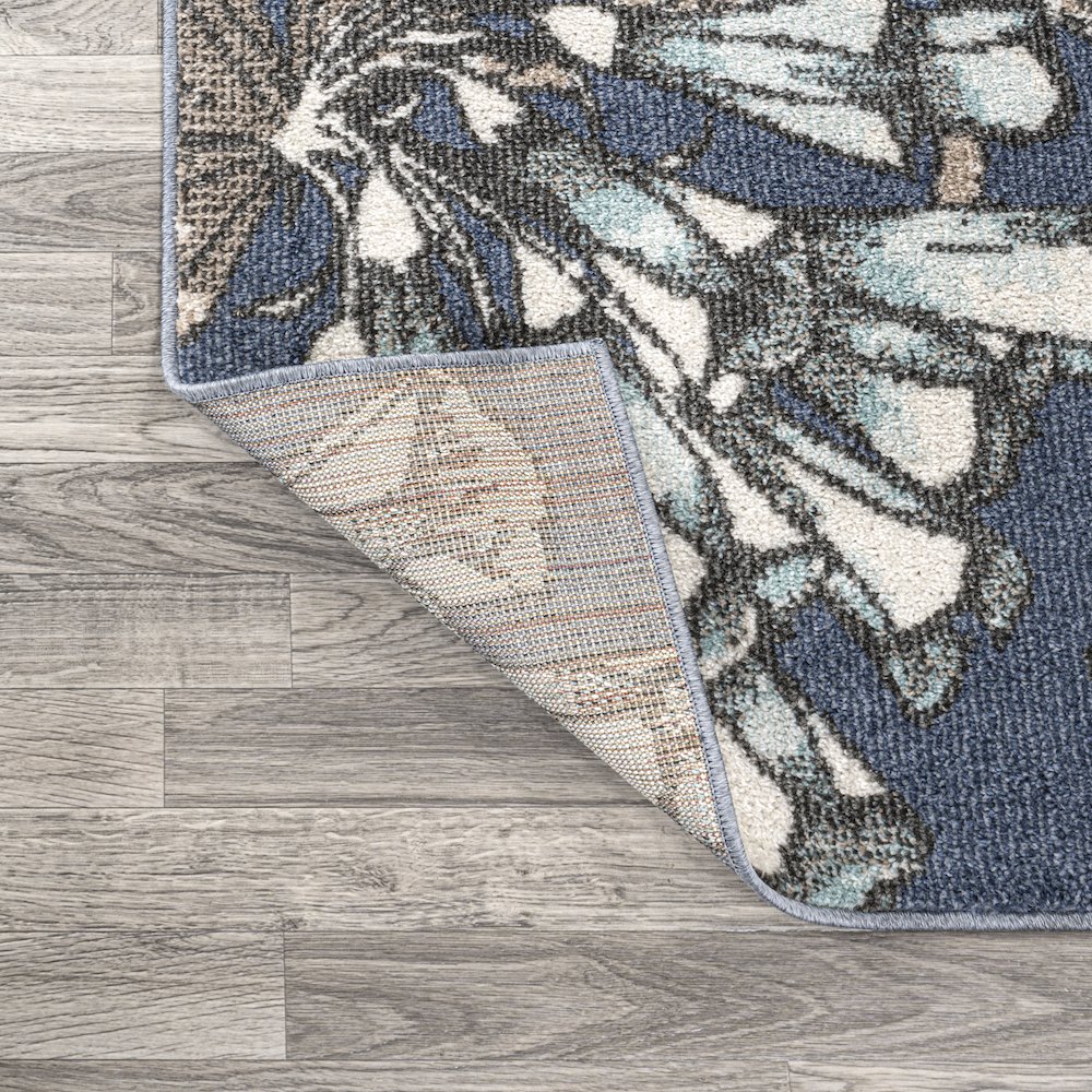 Giglio Modern Botanical Flower Area Rug. Picture 6