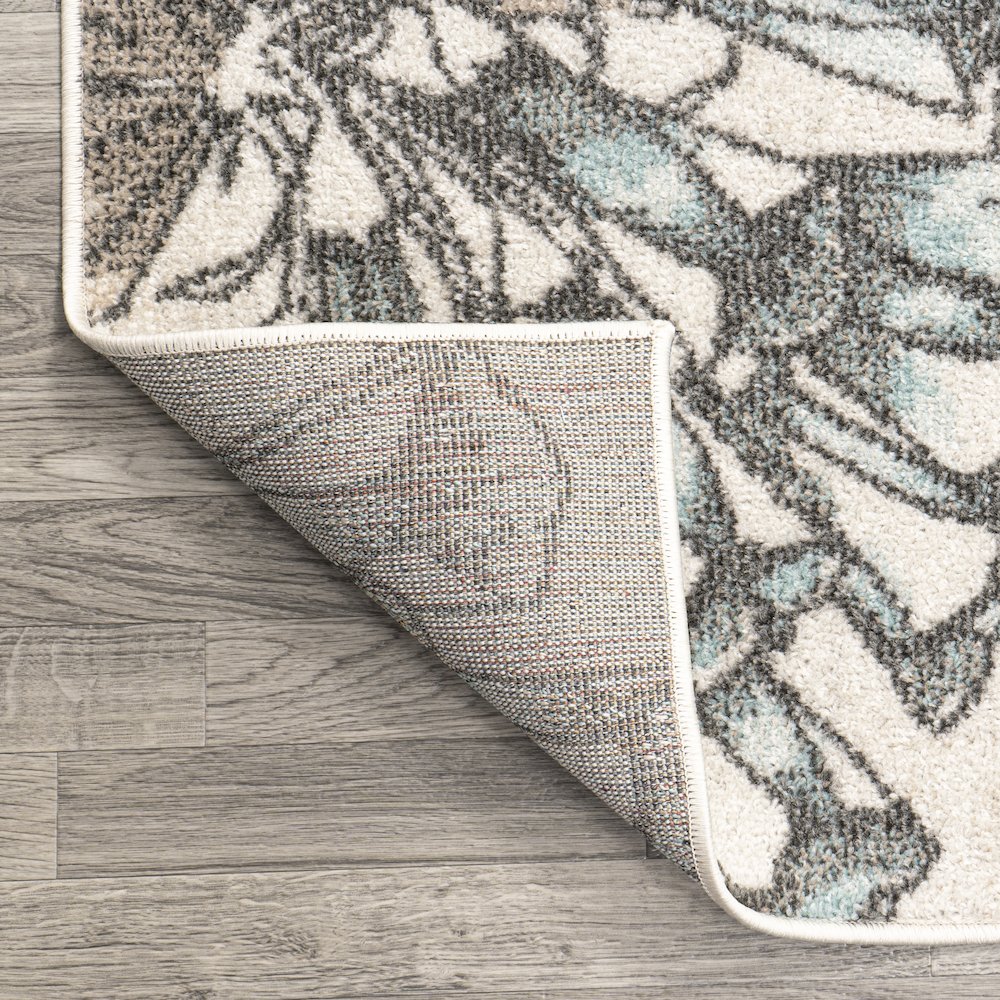Giglio Modern Botanical Flower Area Rug. Picture 5