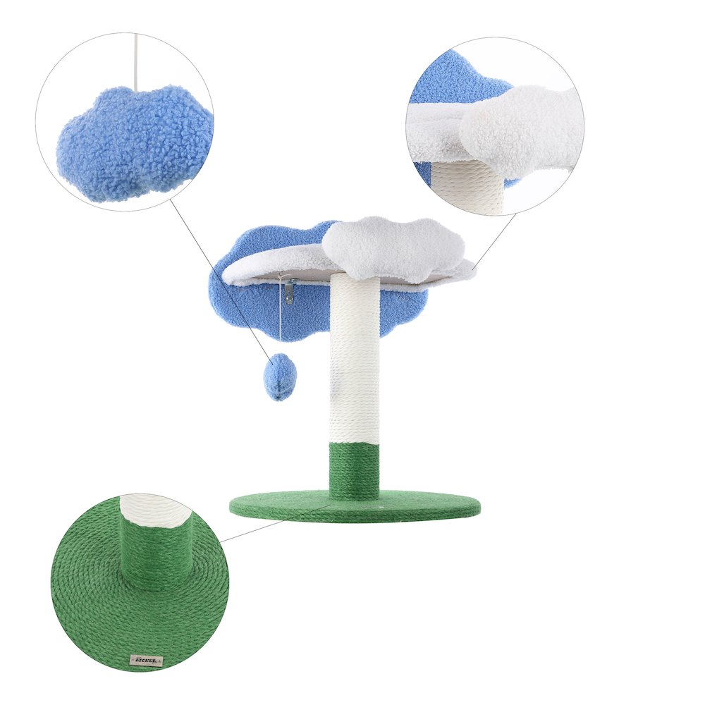 Sami Modern Jute Cloud Cat Tree With Scratching Post. Picture 5
