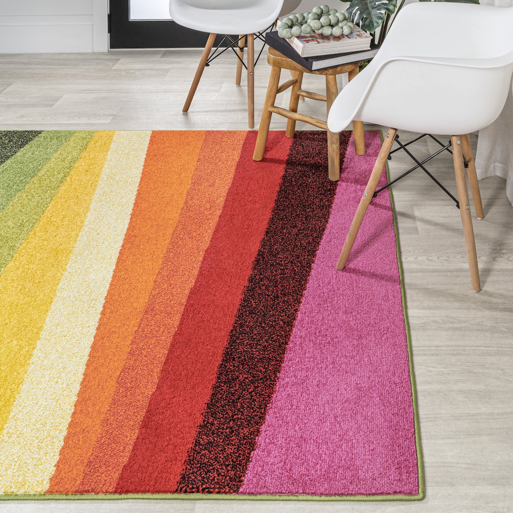 Prism Geometric Striped Area Rug. Picture 3