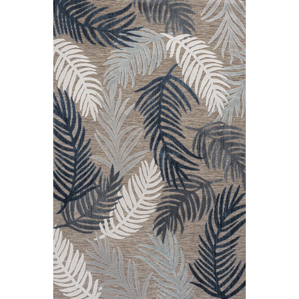 Montego High-Low Tropical Palm Area Rug. Picture 1