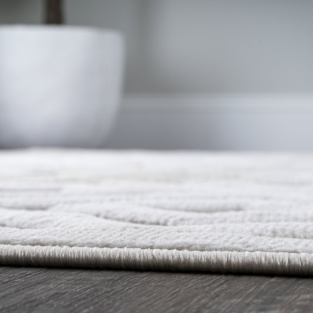 Portmany Neutral Diamond Trellis Indoor/Outdoor Area Rug. Picture 11