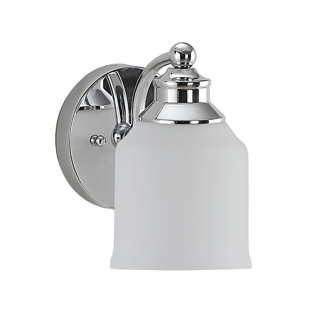 Lydia Iron/Frosted Glass Farmhouse Cottage Led Vanity Light. Picture 6