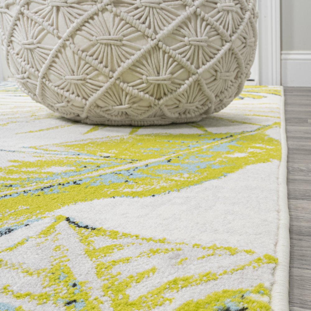 Monstera Tropical Leaves Area Rug. Picture 8