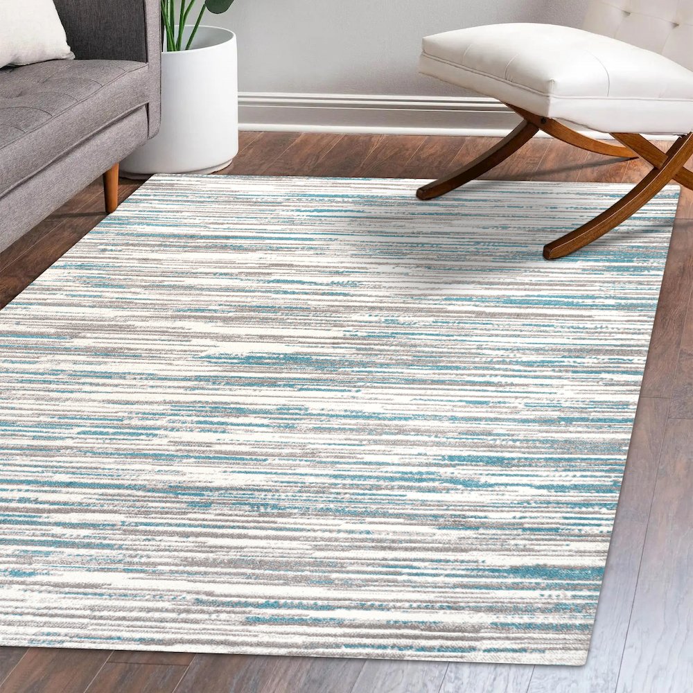 Speer Abstract Linear Stripe Area Rug. Picture 10
