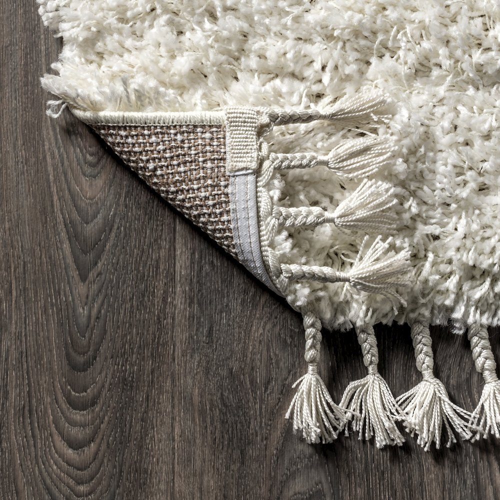 Mercer Shag Plush Tassel Area Rug. Picture 4