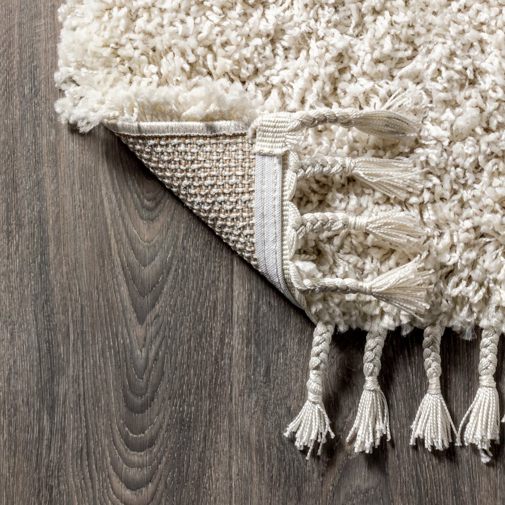 Mercer Shag Plush Tassel Area Rug. Picture 4