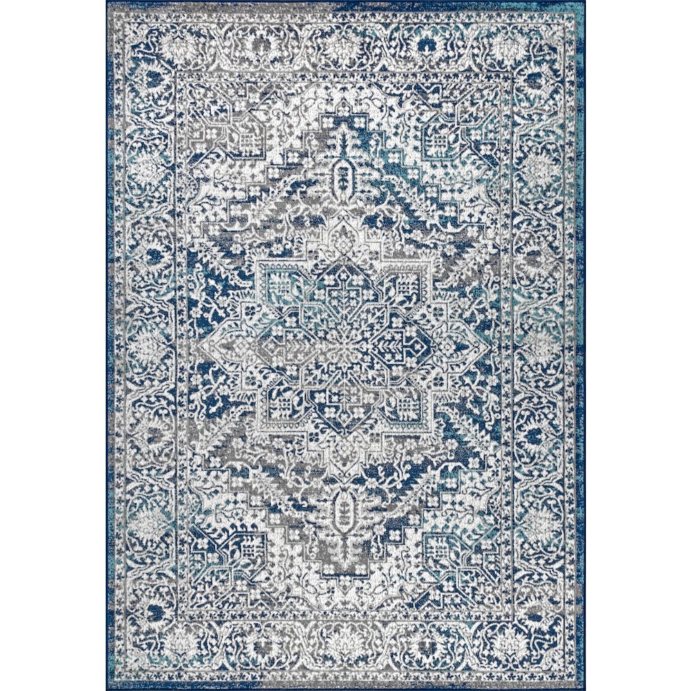 Modern Persian Vintage Medallion Area Rug. Picture 1