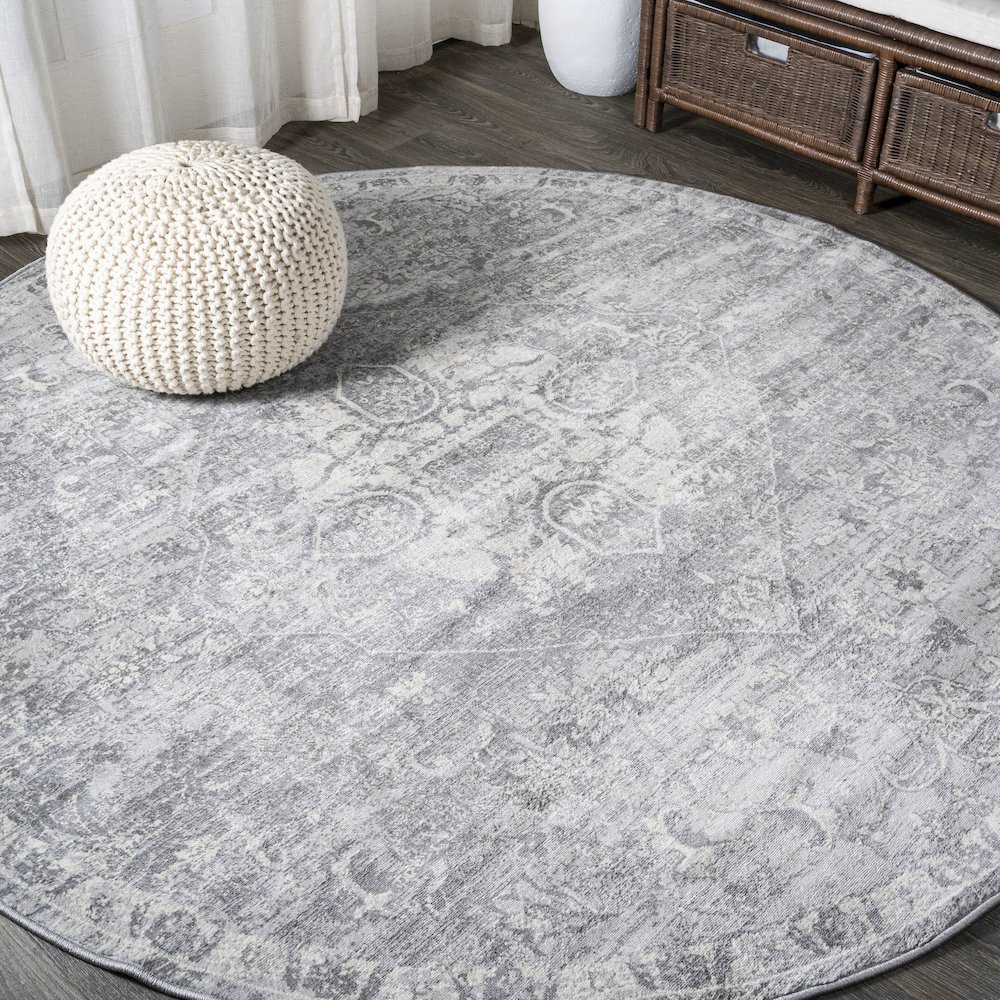 Friv Modern Persian Vintage Medallion Area Rug. Picture 2