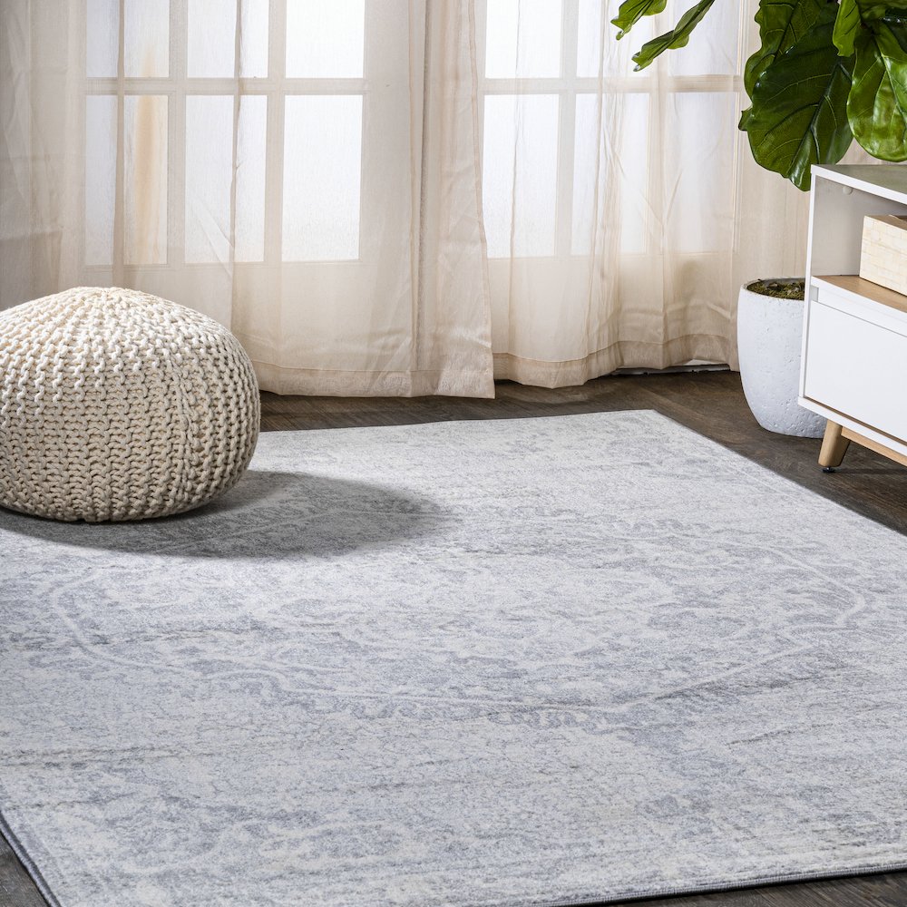 Edison Modern Persian Vintage Medallion Area Rug. Picture 2