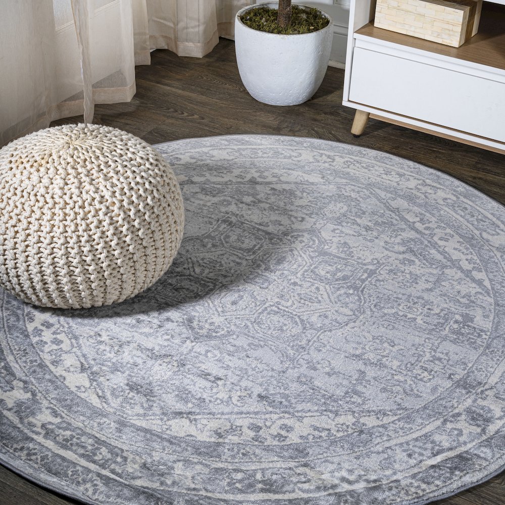 Jerica Modern Persian Vintage Medallion Area Rug. Picture 2