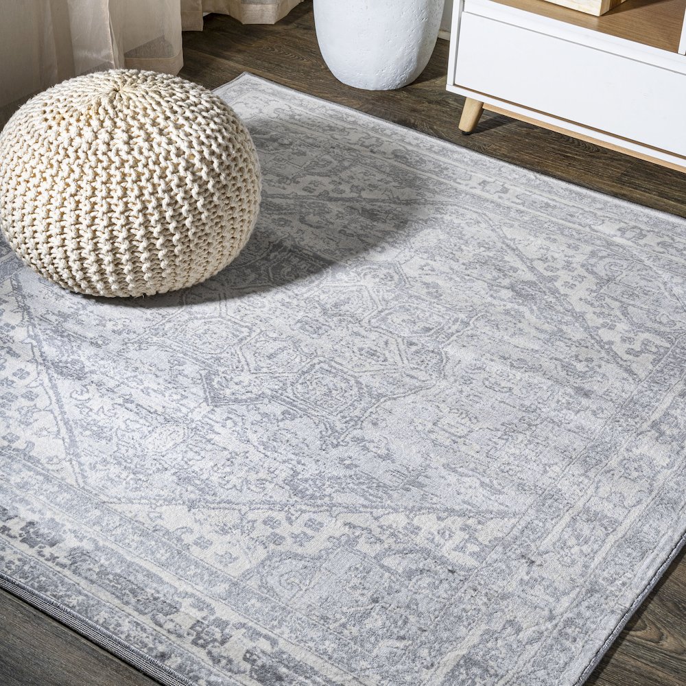 Jerica Modern Persian Vintage Medallion Area Rug. Picture 2