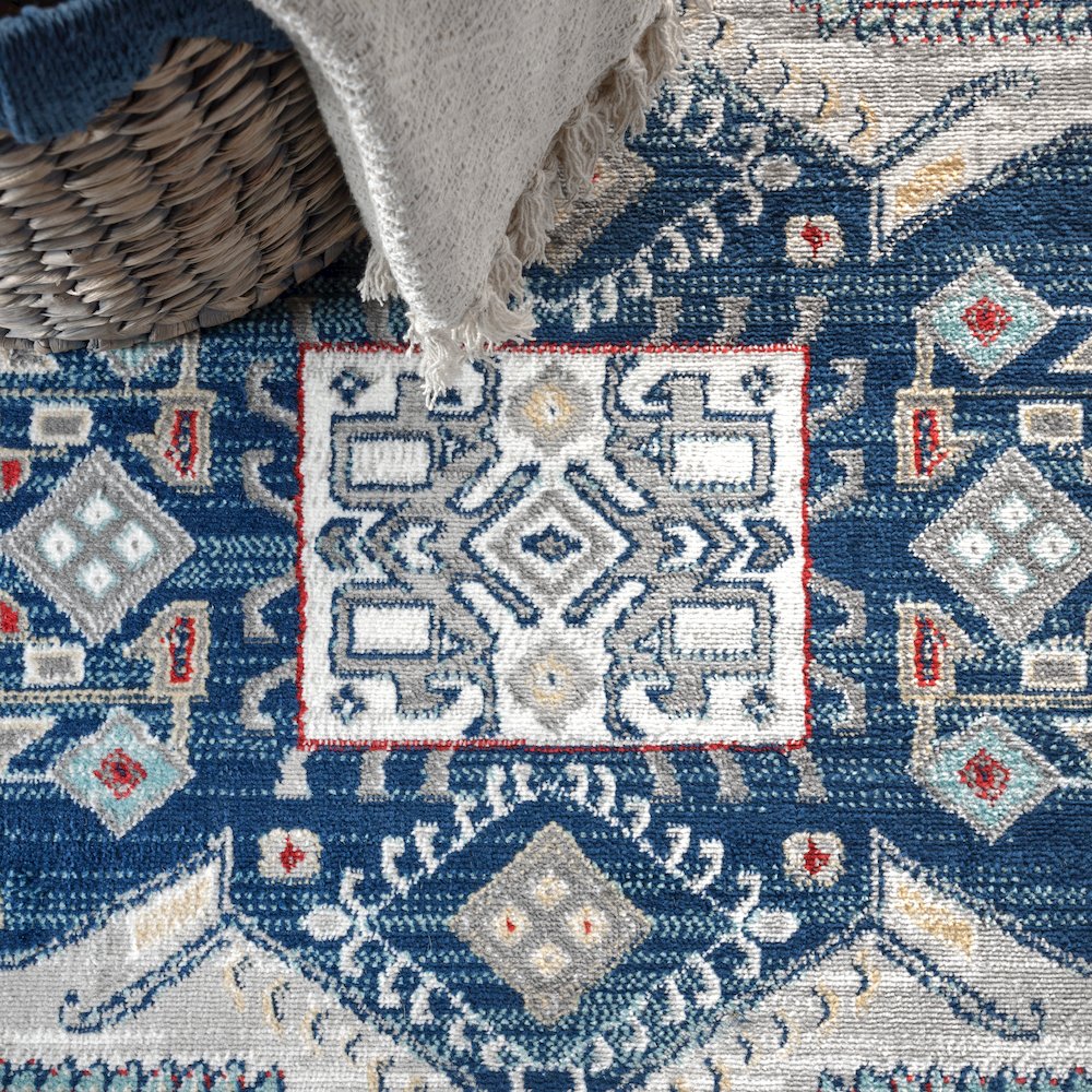 Kasbah Modern Persian Vintage Medallion Area Rug. Picture 5