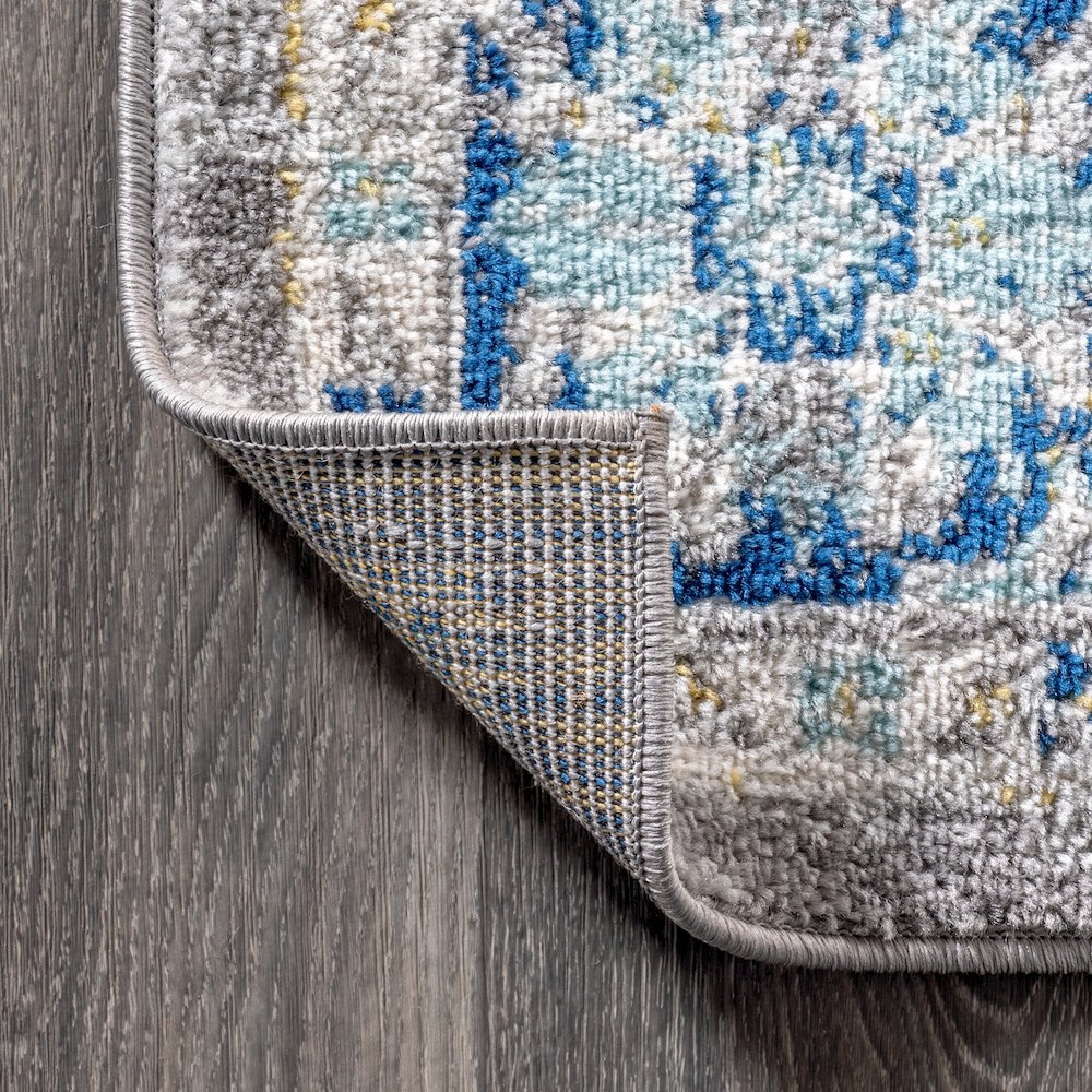 Modern Persian Boho Floral Area Rug. Picture 4