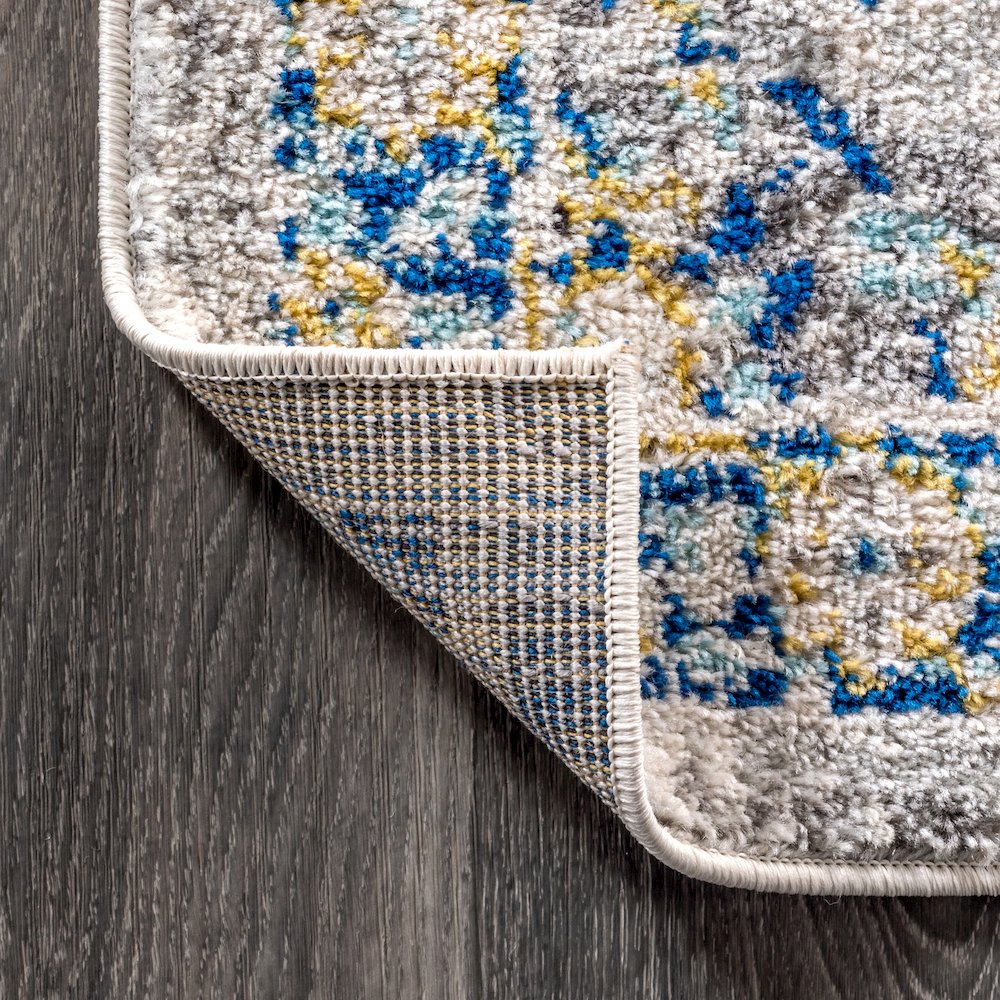 Modern Persian Boho Vintage Trellis Area Rug. Picture 5