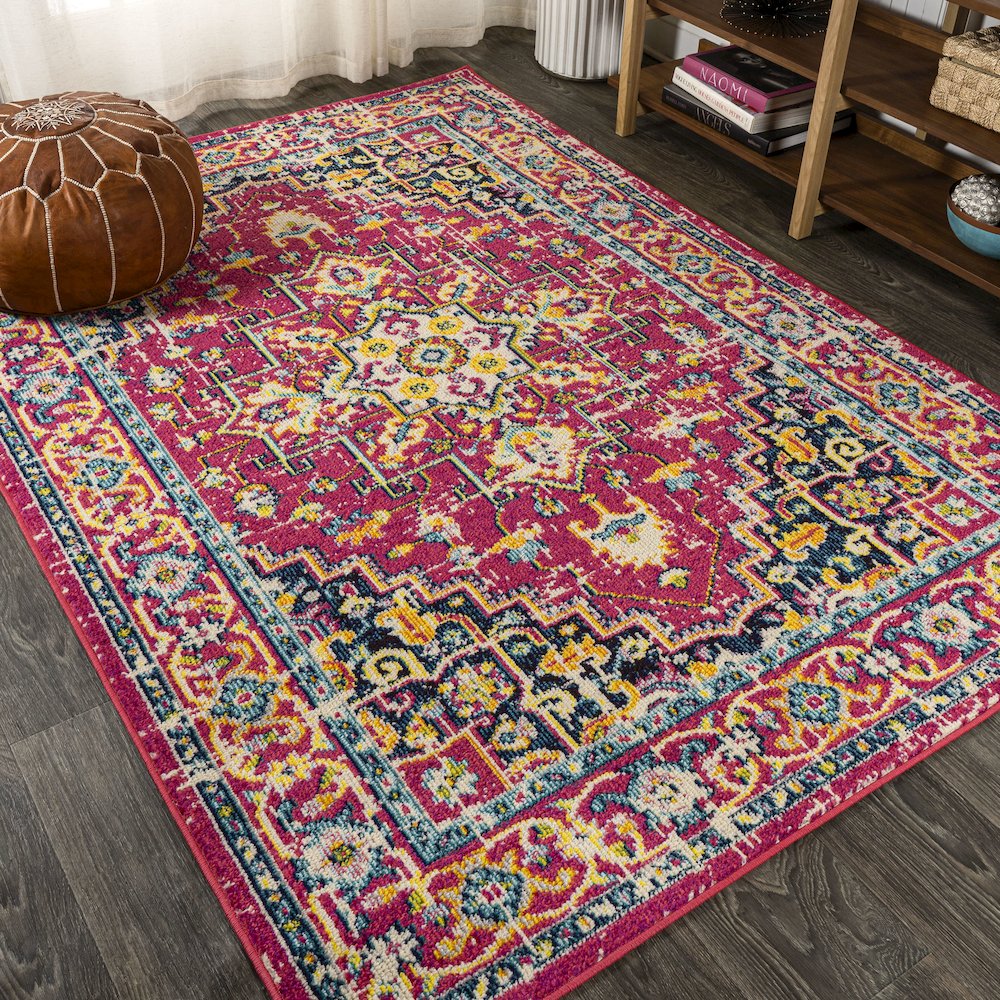 Brooklyn Geometric Medallion Area Rug. Picture 4