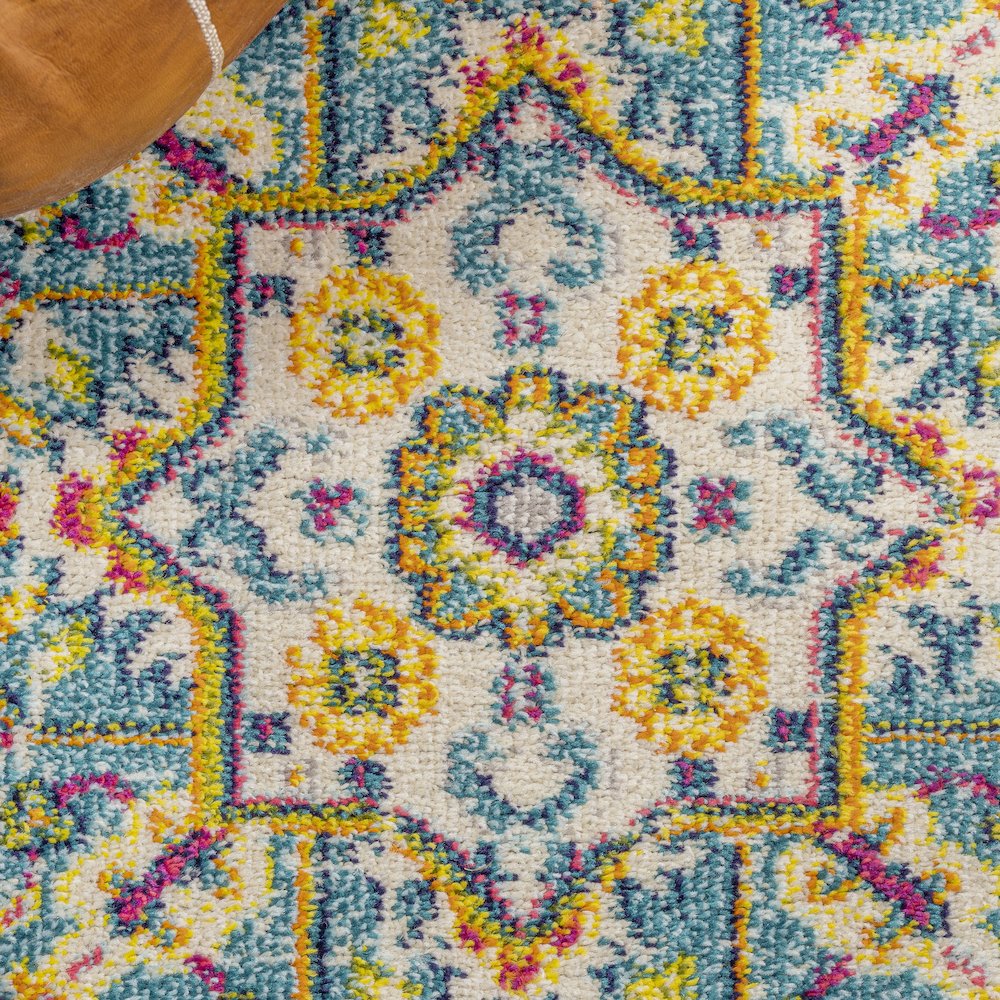 Brooklyn Geometric Medallion Area Rug. Picture 6