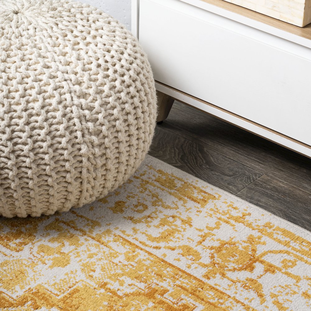 Audrey Bohemian Ornate Medallion Area Rug. Picture 7