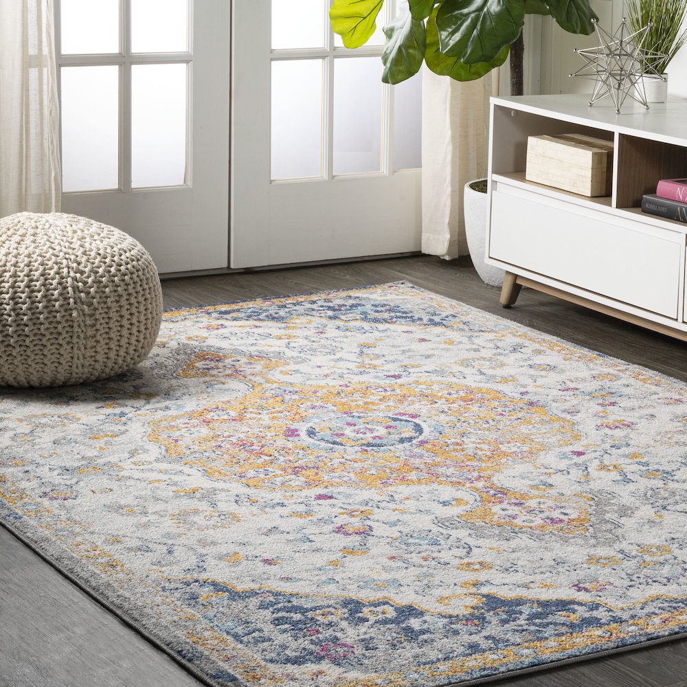 Lorena Ornate Boho Medallion Area Rug. Picture 2