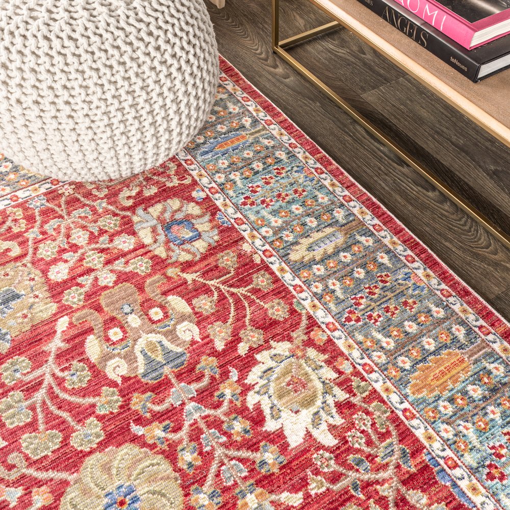 India Flower And Vine Area Rug. Picture 7