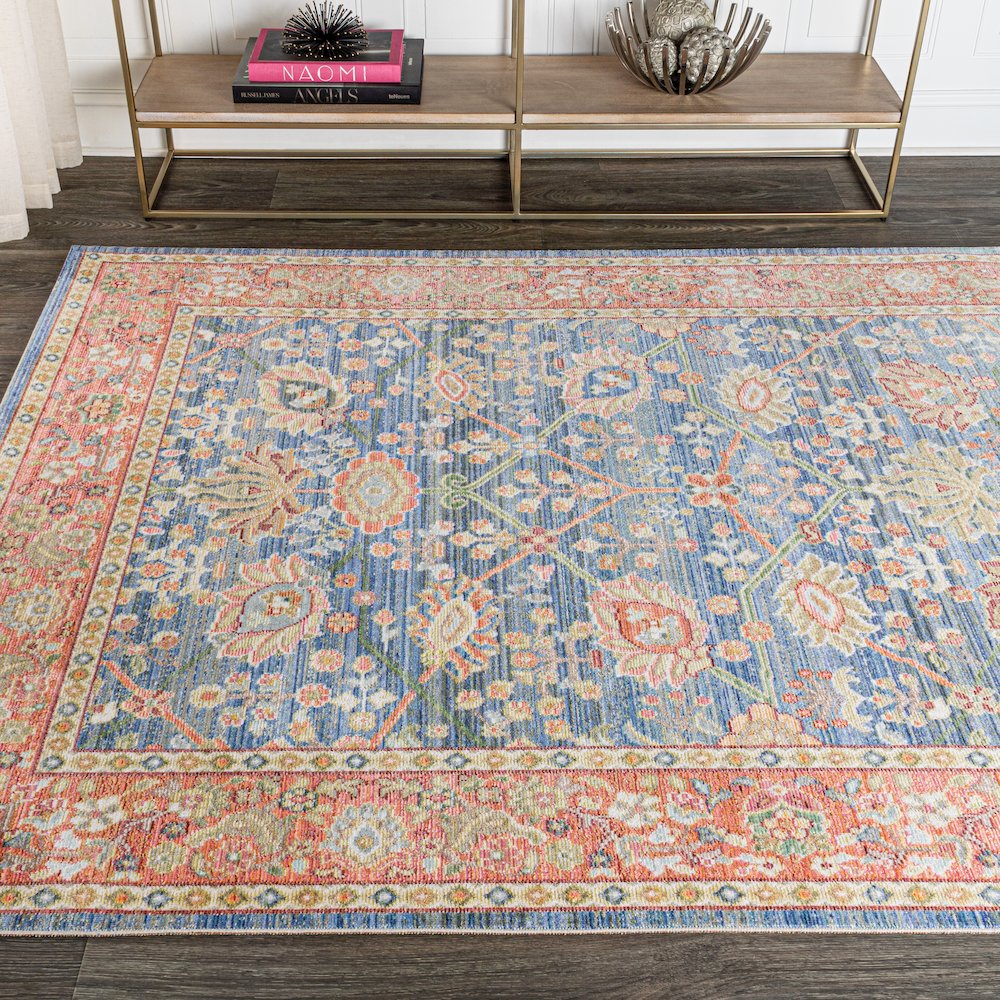 Alba Modern Faded Peshawar Area Rug. Picture 4