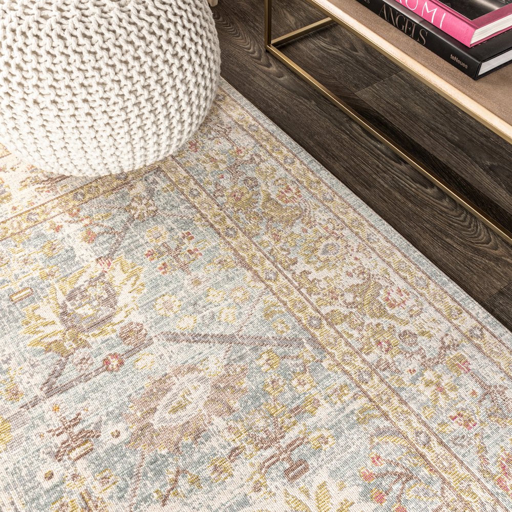 Alba Modern Faded Peshawar Area Rug. Picture 7