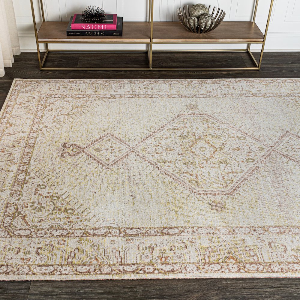 Lila Modern Tribal Medallion Area Rug. Picture 4