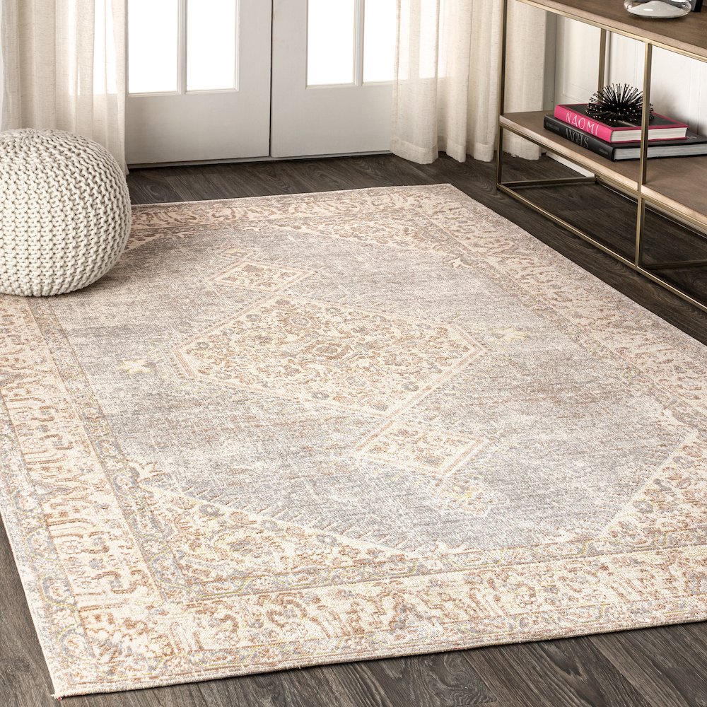 Lila Modern Tribal Medallion Area Rug. Picture 3