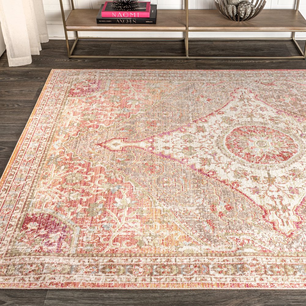 Petras Modern Ornate Medallion Area Rug. Picture 4